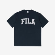 Load image into Gallery viewer, Fila x BTS Loose-fit Short-sleeved T-shirt Navy