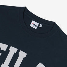 Load image into Gallery viewer, Fila x BTS Loose-fit Short-sleeved T-shirt Navy