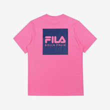 Load image into Gallery viewer, Fila x BTS Summer Collection Box Logo Tee Neon Pink