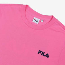 Load image into Gallery viewer, Fila x BTS Summer Collection Box Logo Tee Neon Pink