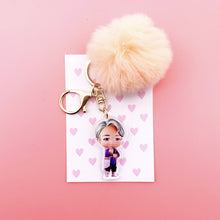 Load image into Gallery viewer, BTS Keychain Kawaii + Cute Plush ball