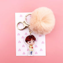 Load image into Gallery viewer, BTS Keychain Kawaii + Cute Plush ball