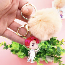 Load image into Gallery viewer, BTS Keychain Kawaii + Cute Plush ball