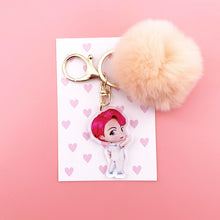 Load image into Gallery viewer, BTS Keychain Kawaii + Cute Plush ball