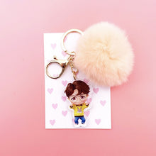 Load image into Gallery viewer, BTS Keychain Kawaii + Cute Plush ball