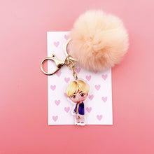 Load image into Gallery viewer, BTS Keychain Kawaii + Cute Plush ball