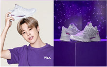 Load image into Gallery viewer, Fila x BTS Voyager Collection Fila RGB Flex Shine Shoes Light White