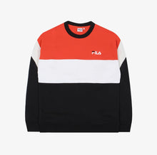 Load image into Gallery viewer, Fila x BTS V New Color Block Sweater Orange