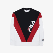 Load image into Gallery viewer, Fila x BTS J-Hope New V Color Block Sweater Deep Red