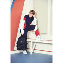 Load image into Gallery viewer, Fila x BTS J-Hope New V Color Block Sweater Orange