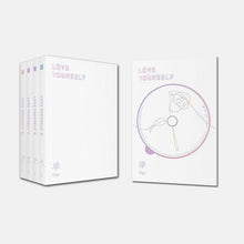 Load image into Gallery viewer, BTS LOVE YOURSELF 承 'Her' 4 Versions - 1 Booklet(100p) + 1 Photocard(Random 1 out of 28)+ 1 Mini Book(4 Versions, 20p) + 1 Sticker Pack