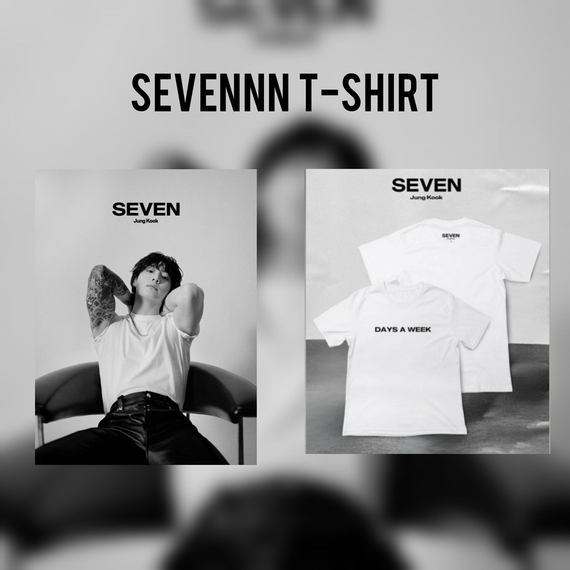 BTS ジョングク SEVEN シャツ JUNGKOOK 'SEVEN' T-SHIRT – Sevennn
