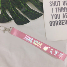 Load image into Gallery viewer, BTS Keychain Laser Character Love Yourself Key Chains
