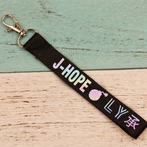 BTS Keychain Laser Character Love Yourself Key Chains