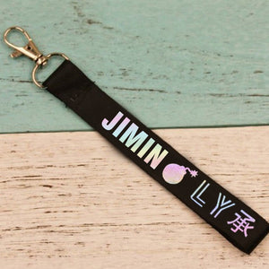 BTS Keychain Laser Character Love Yourself Key Chains