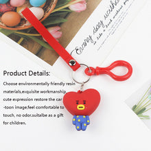 Load image into Gallery viewer, BTS BT21 Keychain Character Key Rings  for Girls / Boys
