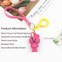 Load image into Gallery viewer, BTS BT21 Keychain Character Key Rings  for Girls / Boys
