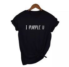 Load image into Gallery viewer, BTS Female Short Sleeve I PURPLE U Summer T-shirts
