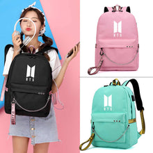 Load image into Gallery viewer, BTS Phone And Headphone Socket Backpacks
