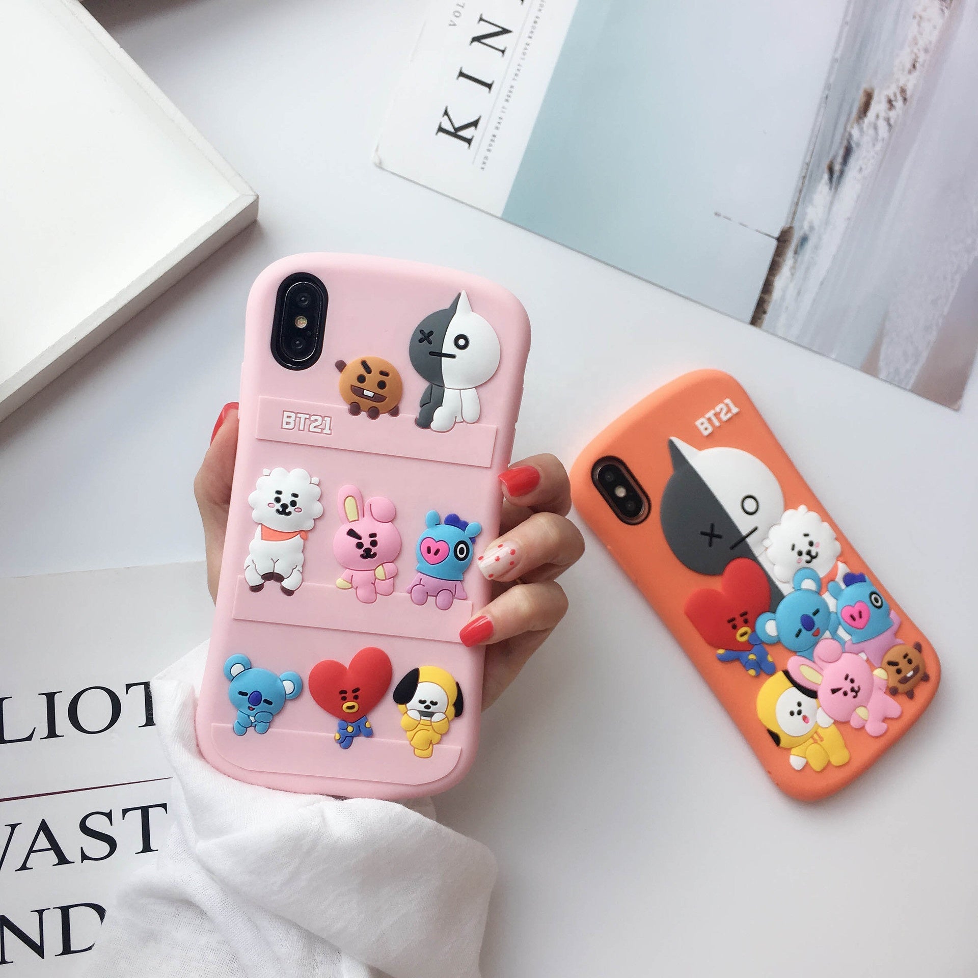2020 Kpop BTS BT21 Mobile Phone Cases For iphone 11/X/XS/8P/7